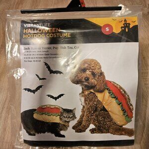 Vibrant Life Dog Cat Pet Halloween Hot Dog Costume Size S 10-20 Pounds New